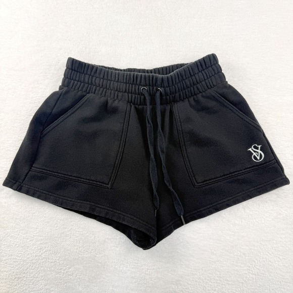 Victoria's Secret Pants - Victoria Secret On Point Sweat Shorts Women Small Black Athleisure Lounge